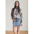 thumbnail image 3 of Ragstock Medium Wash Distressed Denim Skirt, 3 of 4