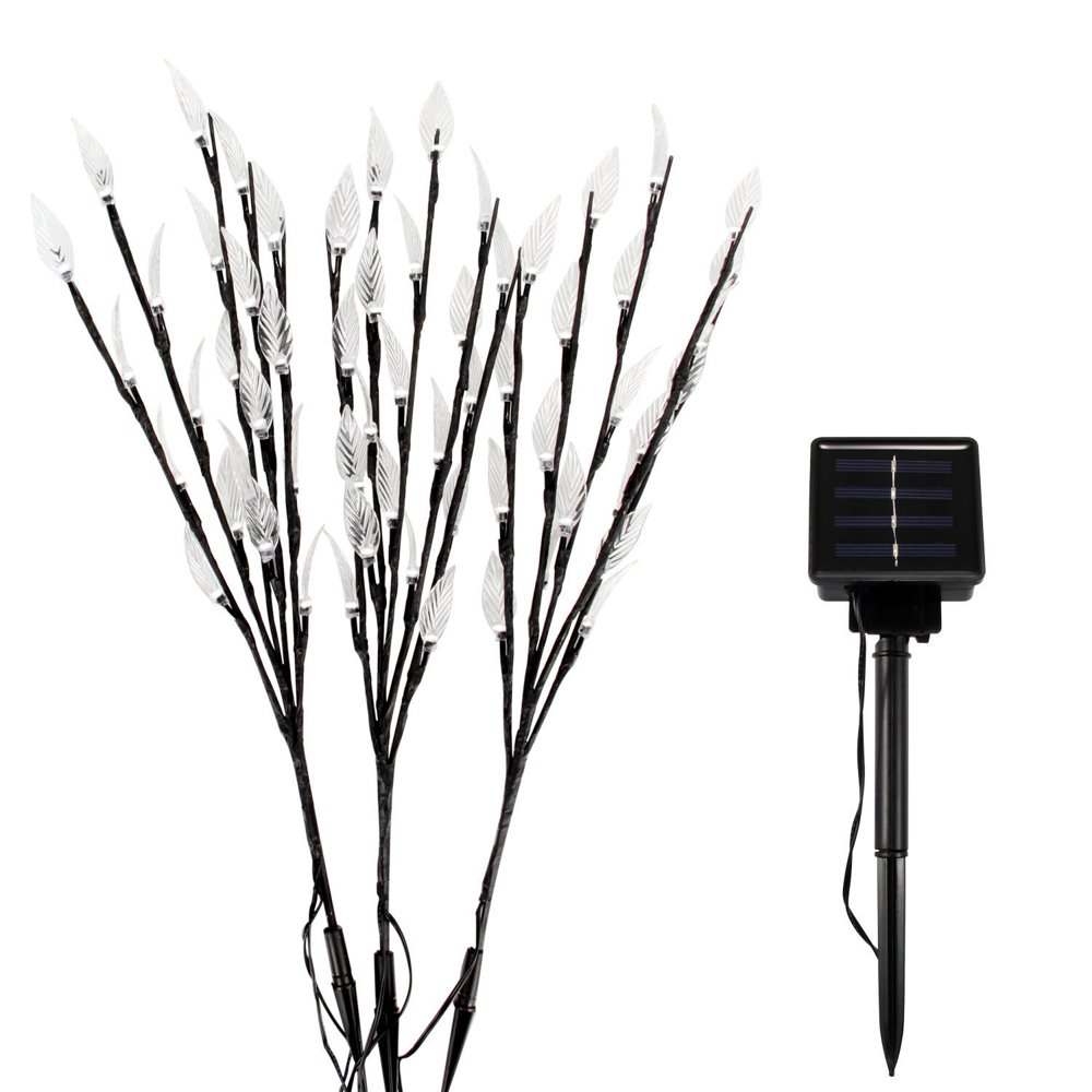 OxyLED Solar Powered Garden Tree Shaped Stake Light, 3 Tree Branches