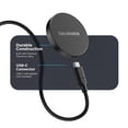 thumbnail image 3 of Cargador Inalámbrico Galvanox Negro Compatible con MagSafe y Cable Extraíble de 10 Pies 15 W para iP, 3 of 9