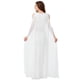 thumbnail image 5 of Diosa de la libertad, personaje de la mitología griega antigua, vestido de diosa blanca sexy con abertura alta, 5 of 5