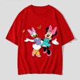 thumbnail image 1 of Disney lindo Mickey Mouse Pato Donald princesa señoras pantalón corto Casual manga niñas camiseta estampado de dibujos animados camiseta cuello redondo pulóver, 1 of 5