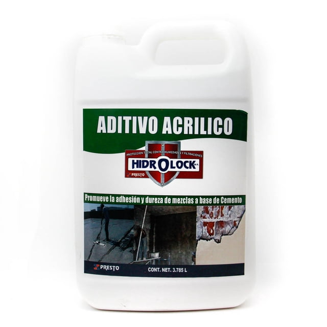 Aditivo Acrílico Presto Hidrolock 3.785lt