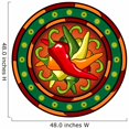 thumbnail image 2 of Wallmonkeys Mexican Hot Chili Peppers Logo Peel and Stick Wall Decals WM247761 (48 in W x 48 in H), 2 of 4