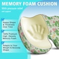 thumbnail image 5 of Premium Frog Pattern Memory Foam Seat Cushion Ergonomic Chair Pad for Office Chair, Car, Airplane & Bleachers Sciatica, Tailbone Hip & Back Pain Relief - Chair Cushion for Long Office Workers., 5 of 5