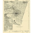 thumbnail image 2 of USGS 20x23 Gold Ornate Wood Framed with Double Matting Museum Art Print Titled - Claremont California Quad - USGS 1928, 2 of 4