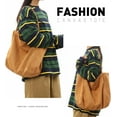 thumbnail image 5 of mirlewaiy Canvas Tote Bag for Women, Large Hobo Shoulder Bag for Work, Travel, and Casual Use-1-brown, 5 of 7