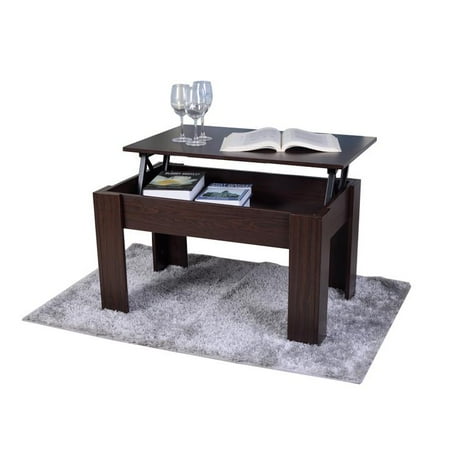 Organizedlife Lift Top Coffee Table Computer Desk Accessory Storage Organizedlife Lift Top Coffee Table Computer Desk Accessory Storage Organizer Walnut Finish