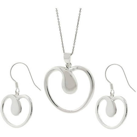 Pori Jewelers Sterling Silver Earring and Pendant Set