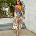 thumbnail image 4 of Nostalgic Vintage Floral Sleeveless Dress Female Clothing Dress Women Summer 2025 Dress, 4 of 6