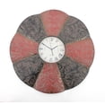 thumbnail image 2 of 2" X 30" X 30" Black & Red Traditional Floral Metal Wall Clock, 2 of 5
