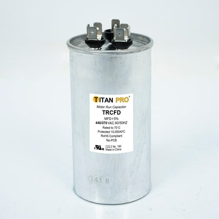 

NEW TRCFD805 Titan PRO Dual Rated Motor Run Capacitor Round