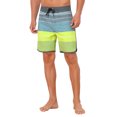thumbnail image 4 of INSPIRE CHIC Men's Summer Drawstring Waist Color Block Striped Board Shorts 32 Light Green, 4 of 5