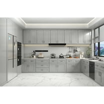 24 Inch Laundry Room Cabinets Wall Mounted, Solid Wood Over The Toilet Storage Cabinet, Bathroom Organizer Cabinets with 2 Shaker Door & Shelves, Easy to Assemble for Kitchen, Garage - Dark grey