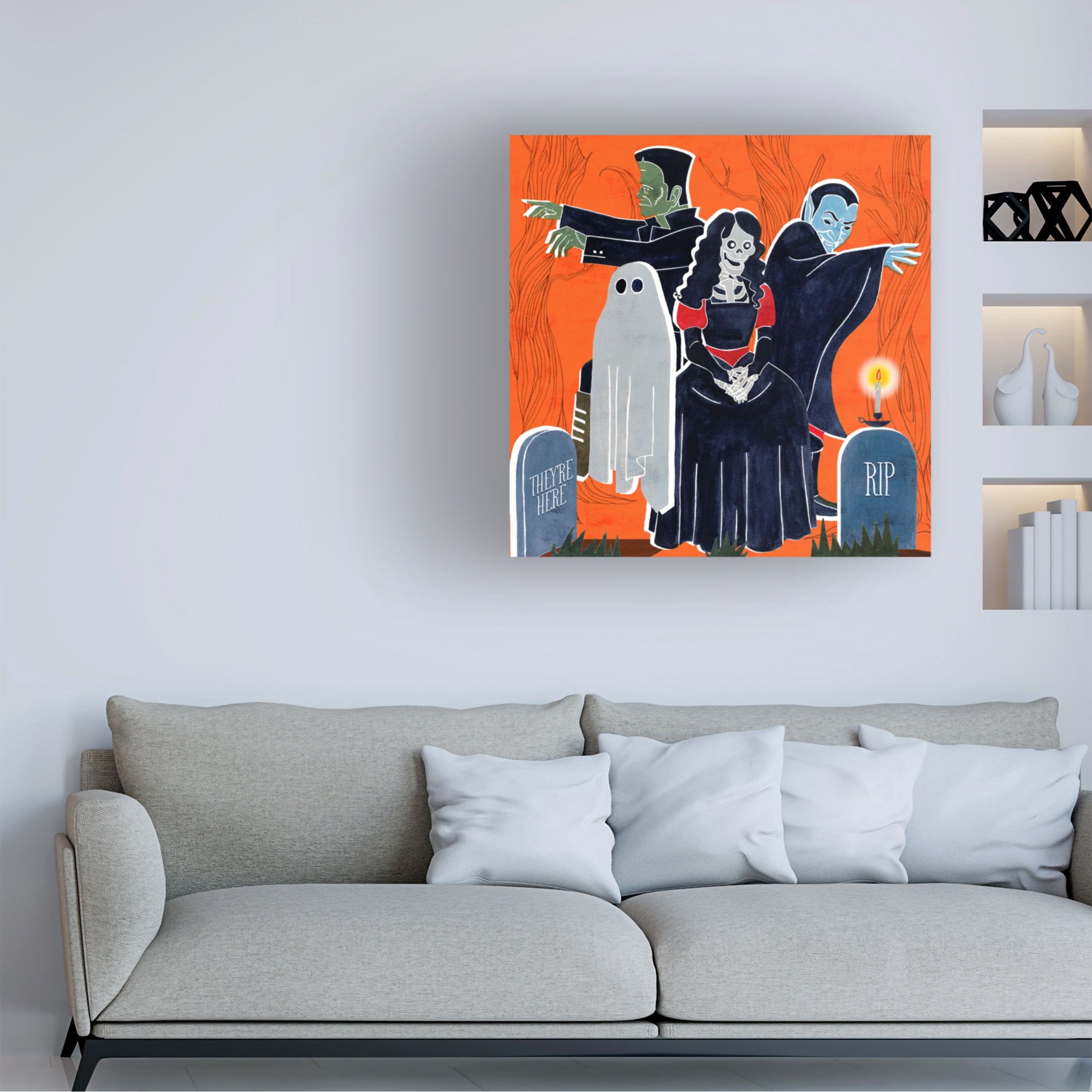 Grace Popp 'Graveyard Gang I' Canvas Art
