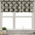 thumbnail image 3 of Ambesonne Floral Valance & Curtain, Art Nouveau Poppies, 55"x45", Tan Grey Vermilion, 3 of 6