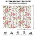 thumbnail image 2 of Light Blocking Window Curtains 52x84 Inch Rod Pocket 2 Panels, Floral Print for Bedroom and Living Room, 2 of 2