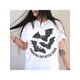 thumbnail image 1 of Pastel Halloween Bat Shirt, Whimsigoth Tshirt, Spooky Girly Tee, Creepy Cute T-Shirt, Goblincore, Pastel Goth Clothes, Pink Halloween Shirt, 1 of 7