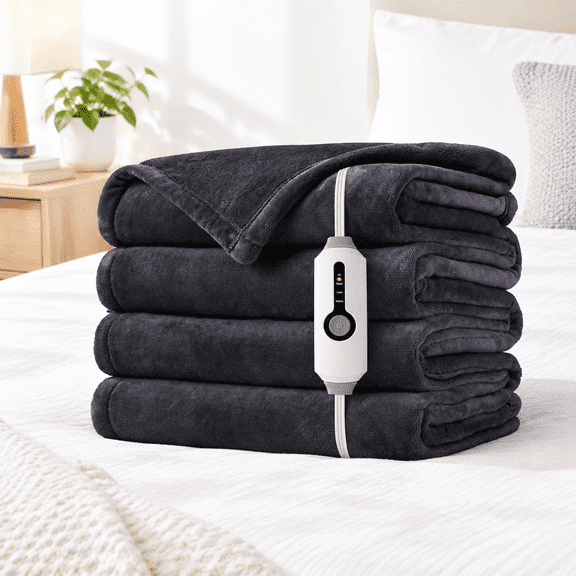 Electric Heated Blanket Full Size 72" X 84" Ultra Soft Flannel Heating With 4 Heat Settings 10-hour Auto Shutoff Etl Listed Overh