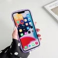 thumbnail image 6 of Compatible for iPhone 11 Case Matte Clear Flower Cute Wavy Phone Case,Floral Aesthetic Protective Soft TPU Purple Case for iPhone 11 Women Girl 6.1 Inches, 6 of 14