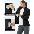 thumbnail image 5 of Pioneer Camp Women's Lightweight Fleece Jacket Full Zip Polar Soft Warm Winter Coat Antistatic Outwear with Zipper Pockets, 5 of 5