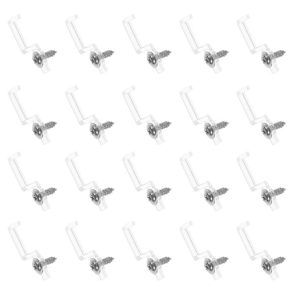 Toyvian 100Pcs Rope Light Fixing Clips Durable Plastic and Iron LED p Holders with Screws