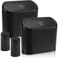 thumbnail image 2 of Car trash can with lid, mini car trash can Car trash Can Trash organizer Store 2 packs, car trash can trash can, with 2 rolls car trash bags for car, home, office, 2 of 6
