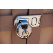 Padlock, Keyed Alike, Partially Hidden Shackle, Disc Stainless Steel Body, Steel Shackle