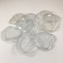 10 Pieces TY Beanie Babies Plastic Clear Heart Shaped Swing Hang Tag Protectors