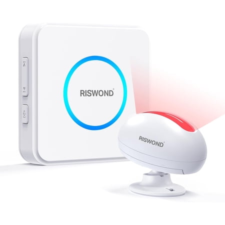Motion Sensor Door Chime Wireless Motion Detector Alarm Indoor Business Entry Alert Bell with Buzzer Doorbell for Home/Gara Door/Store USB/Battery Powered