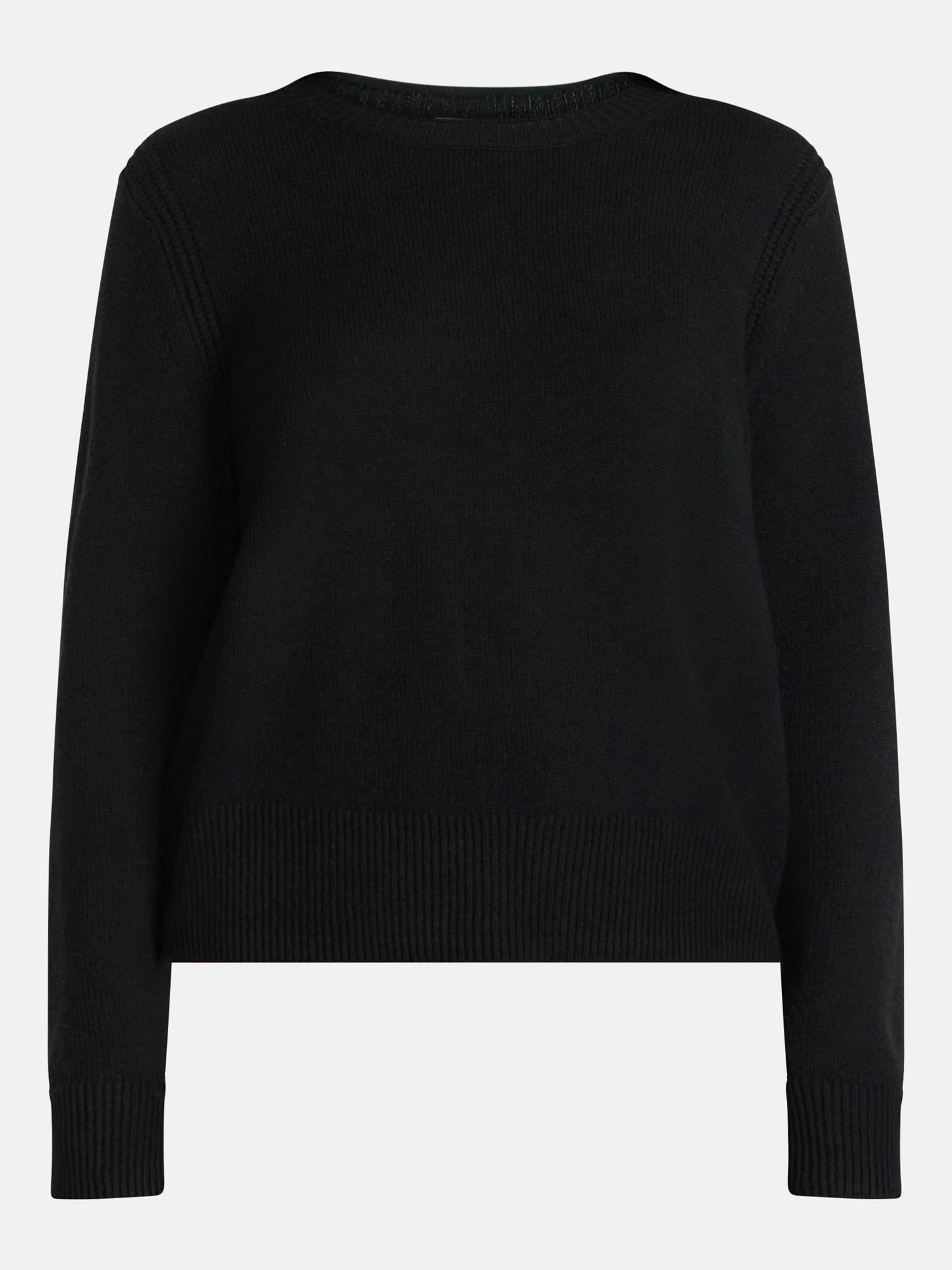 Scenario Women's and Women's Plus Cozy Crewneck Sweater with Long Sleeves, Sizes XS-4X