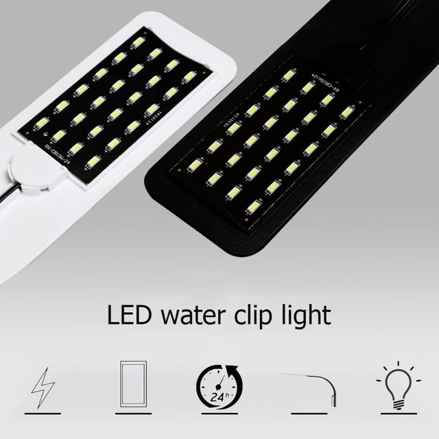 10W Ultrathin LED Aquarium Light Highlight Lámpara De Acuario Con Clip ANGGREK Otros