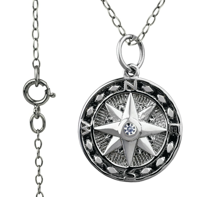 美品　vasco ANCHOR COMPASS NECKLACE SILVER 美品 vasco ANCHOR COMPASS NECKLACE SILVER Men's Compass