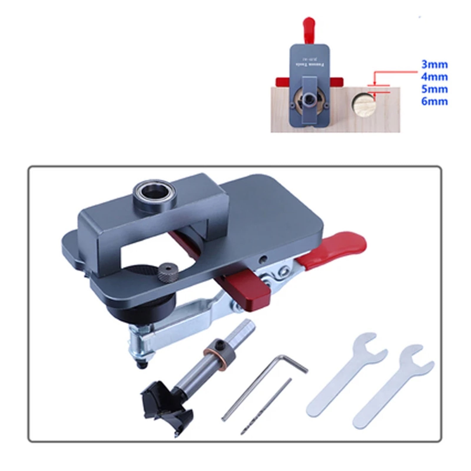 35mm Concealed Hinge Jig, Accurate Locking Hinge Drilling Jig, Hole Guide Hole Puncher Locator Tools For Door Cabinets Hinges