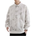 thumbnail image 2 of pstuiky Camisas casuales de manga larga para hombre, Camiseta de manga larga con botones y estampado vintage para hombre, sin capucha tops de invierno para hombre xxl, 2 of 7