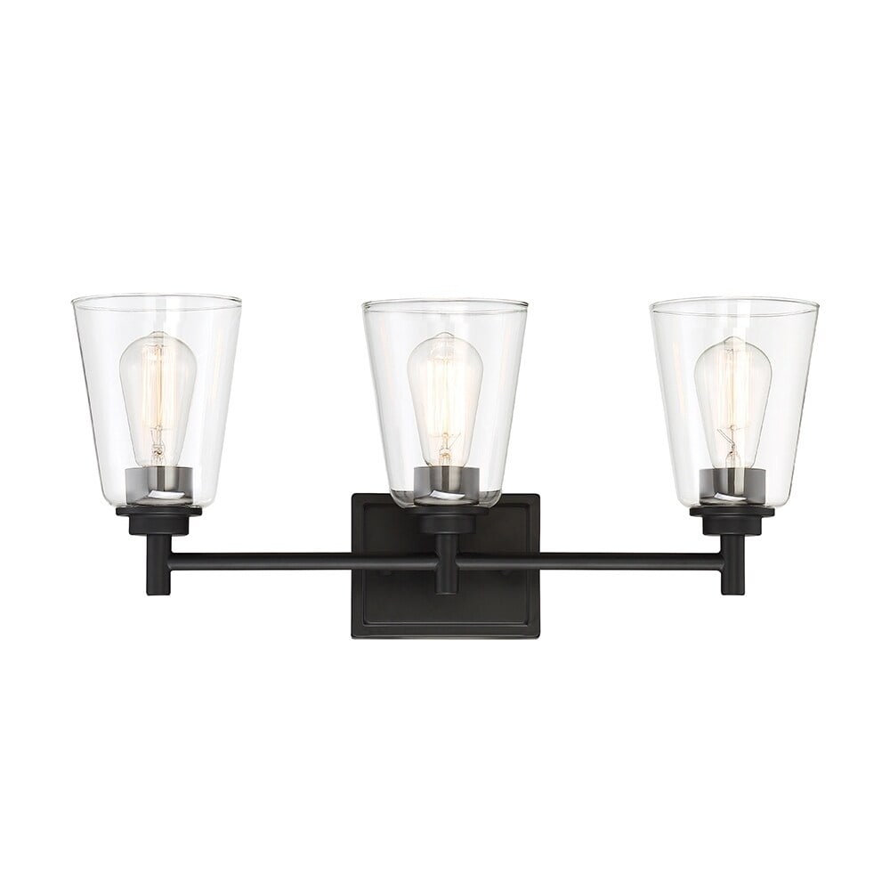 95703-MB-Designers Fountain-Westin - Three Light Bath Bar-Matte Black Finish