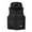 z1-Black, variant on zfhfof Men's Winter Vest Outwear Thick Outdoor Warm Sleeveless Jacket Full Zip Stand Collar Quilted Puffer Vests with Removable Hood