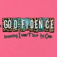 thumbnail image 6 of Wild Bobby Godfidence- Knowing I Can't But He Can Blue and Brown Cheetah Print Inspirational/Christian Women Racerback Tank Top, Hot Pink, Large, 6 of 6