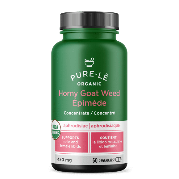 USDA Organic Horny Goat Weed 60 - Energy & Endurance Enhancement for Men & Women – Better than tablets, liquids, Teas, Creams & Sprays. Performance Supplement - No Binders, Nothing Artificial