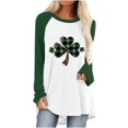 thumbnail image 2 of Plus Size Women's St. Patrick's Day Themed Printed Pullover Raglan Sleeve Round Neck Shirt, 2 of 5