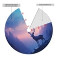 thumbnail image 2 of Sikiie Night Sky Elk 30-48 inches {designName} Print Christmas Tree Skirt Snowman Xmas Tree Skirt with Edge Christmas Decorations for Holiday Party36", 2 of 7