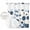 Blue, variant on No Hook Blue Polka Dots Shower Curtain with Snap in Liner Set, Modern Abstract Art Waterproof Fabric Bathroom Curtains with See Through Top Window, Hotel Style Modern 66 x 72 Inch