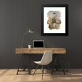 thumbnail image 4 of Continental School 20x24 Black Modern Framed Museum Art Print Titled - Girl with Two Children, Hound and Birds (19th Century), 4 of 5