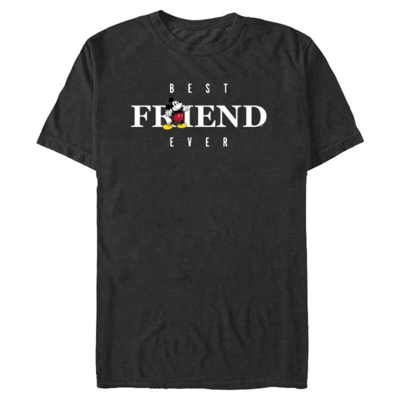 Disney Mickey Mouse Thumbs Up Best Friend Ever Friends Gift- Short Sleeve Blended T-Shirt for Adults - Customized-Dark Heather