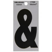 3 in. Adhesive Special Character Ampersand Self-Adhesive Letters, Black & Sliver - Pack of 6