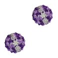 thumbnail image 2 of Ruiboury Satin Artificial Flower Bouquet For Bridal Weddings Realistic Appearance Purple 2Set, 2 of 6