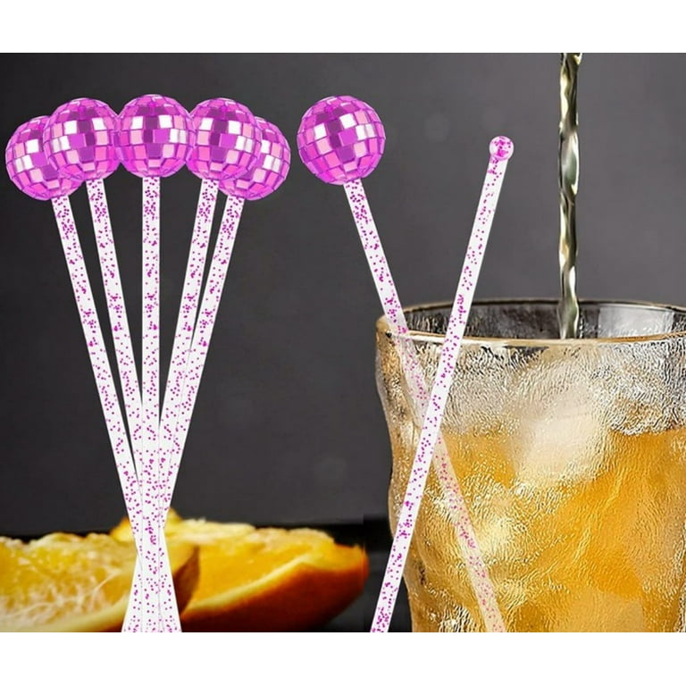 Mirror Ball Coffee Stir Sticks Reusable Cocktail Stirrers