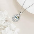 thumbnail image 5 of DOLIOX Mustard Seed Faith Necklace 925 Sterling Silver Your Faith Mountain Jewelry Gift Cross Crystal Pendant Necklace Christian Necklace for Women, 5 of 10