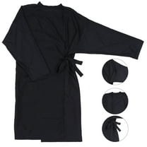 Hair Cutting Barber Cape Adjustable Professional Salon Cape with Snap Closure Barber Hairdressing Cape for Hair Cutting Coloring Perming Black