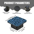 thumbnail image 2 of Hitch Cover Fits For 2-Inch Hitch,Blue And Black Leopard - Print Patternrubber Trailer Hitch Cover Tube Plug Insert,Car Exterior Accessories, Receiver Tube Hitch Plug, 2 of 6