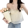 thumbnail image 2 of Blusa Suelta Con Tirantes En El Dobladillo,Top Con Tirantes, Blusa Suelta Y Casual Con Tirantes, Top Sin Mangas Fruncido Para Mujer, Diseñado Con Precisión, 2 of 13